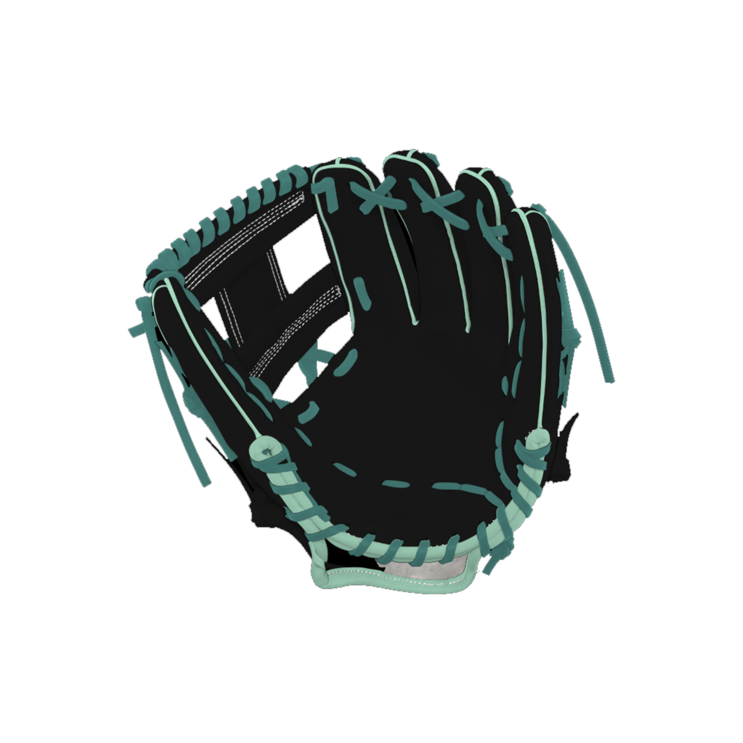 GUANTE SB INFIELD NEGRO CON VIVOS EN COLO MENTA